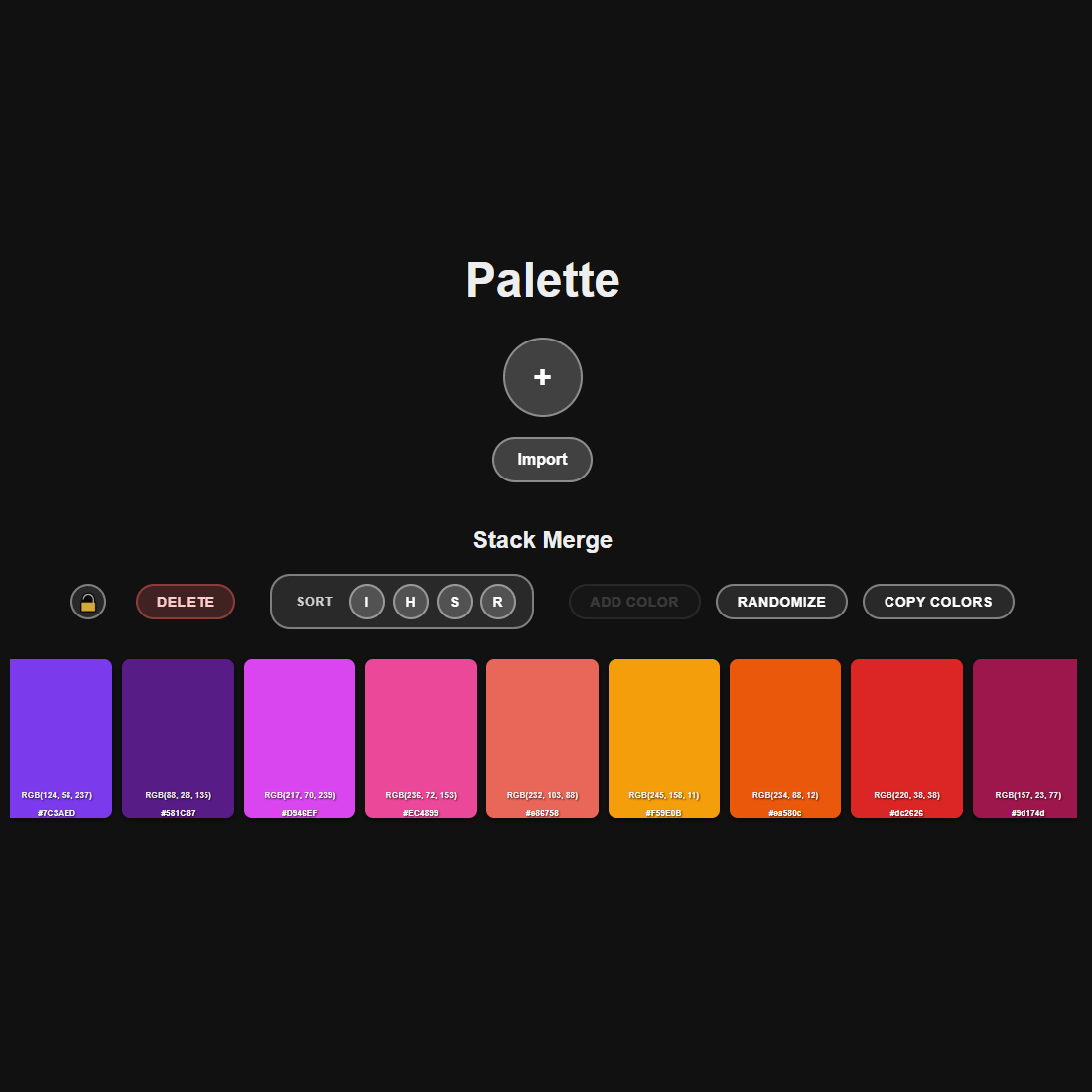 Quick Palette preview